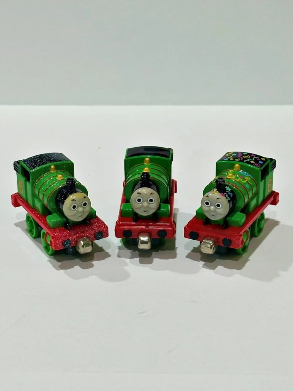 Thomas Take Along Percy Lot 3 Regular Snowy Birthday 2002 Learning Curve Diecast
